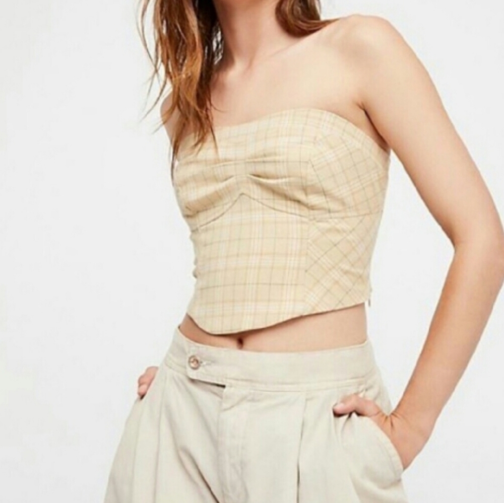 Free People Out West Corset, Ivory Combo, 12